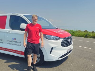 Close-up of shutter louvres showing quality finish by JV Blinds