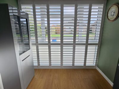 Motorised blinds fitted in a conservatory roof by JV Blinds