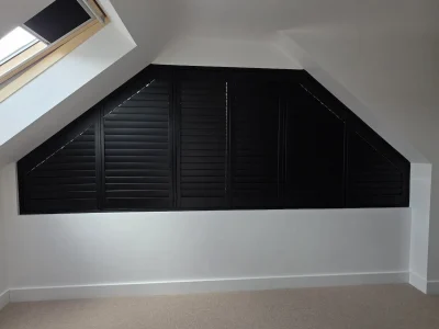 shaped shutter installed in Willingdon