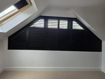 Shaped shutter installed in Willingdon
